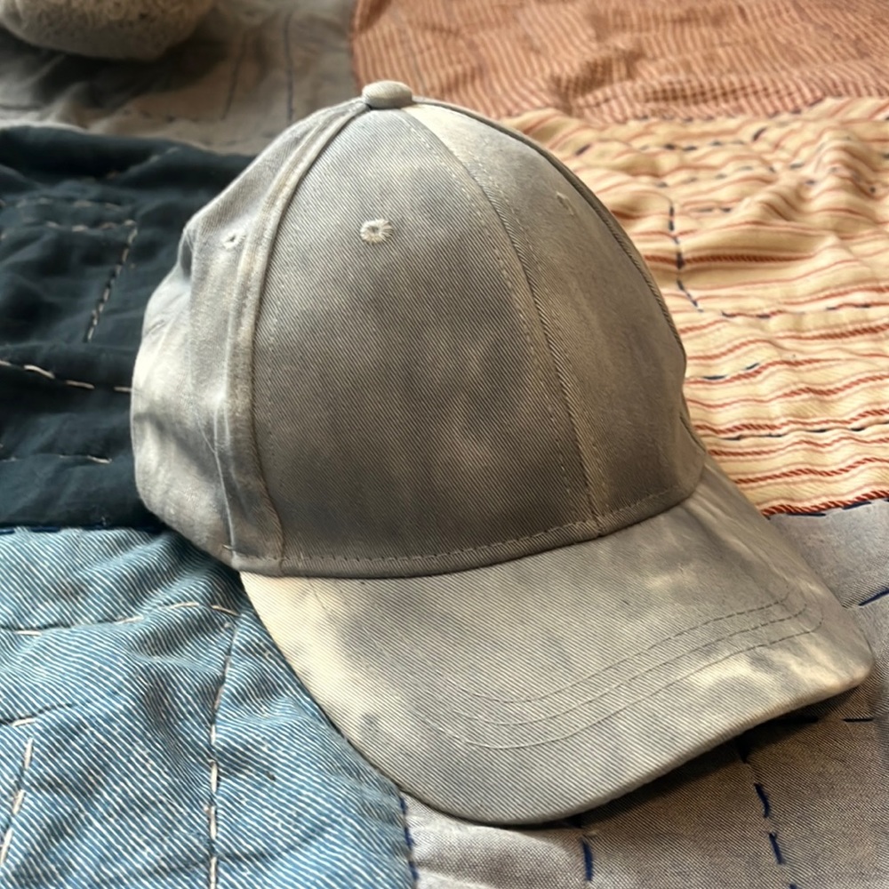 light blue tye dye hat